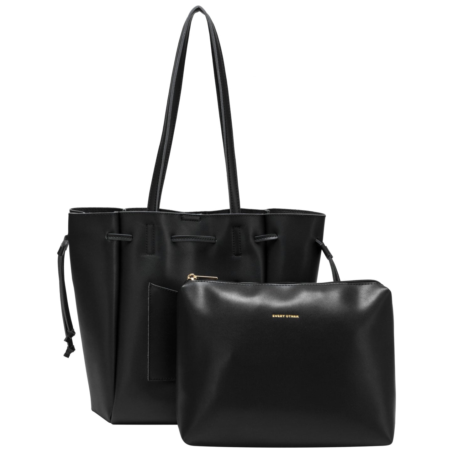 Drawstring Tote Bag in Black by Every Other WAS £45 NOW £30