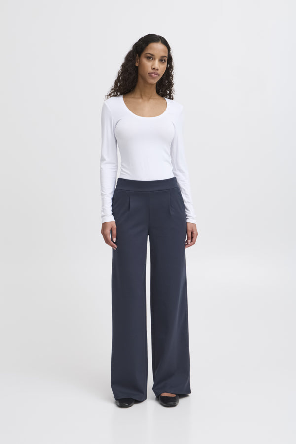 Kate Trouser in Navy by Ichi