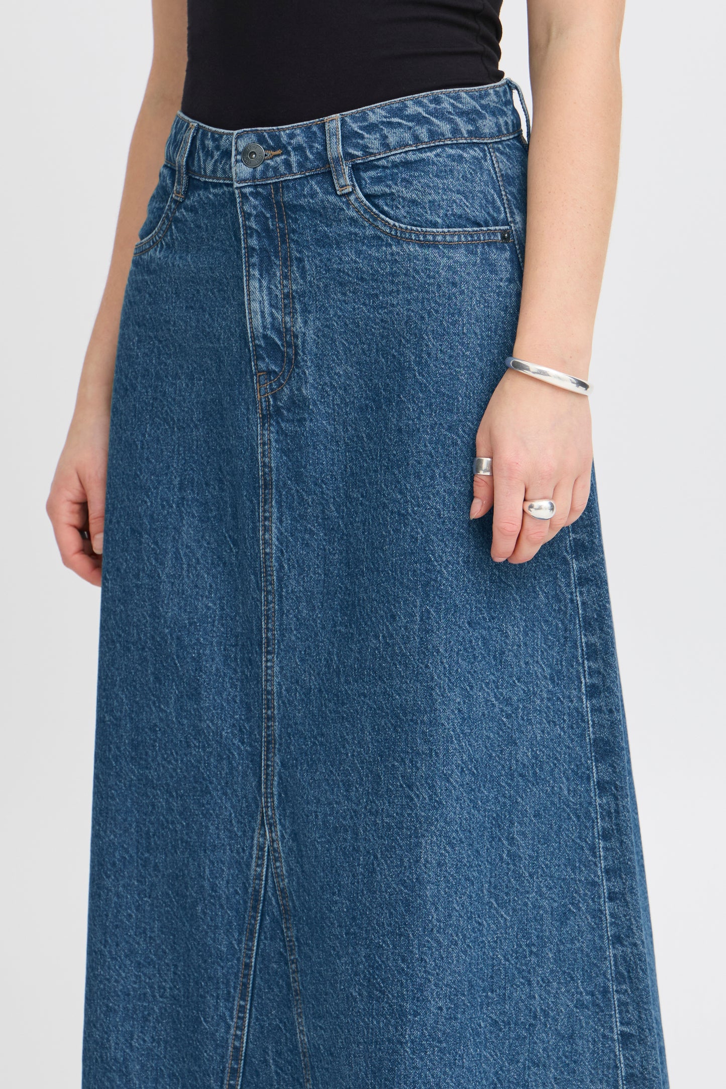 Maxi Demin Skirt by Ichi