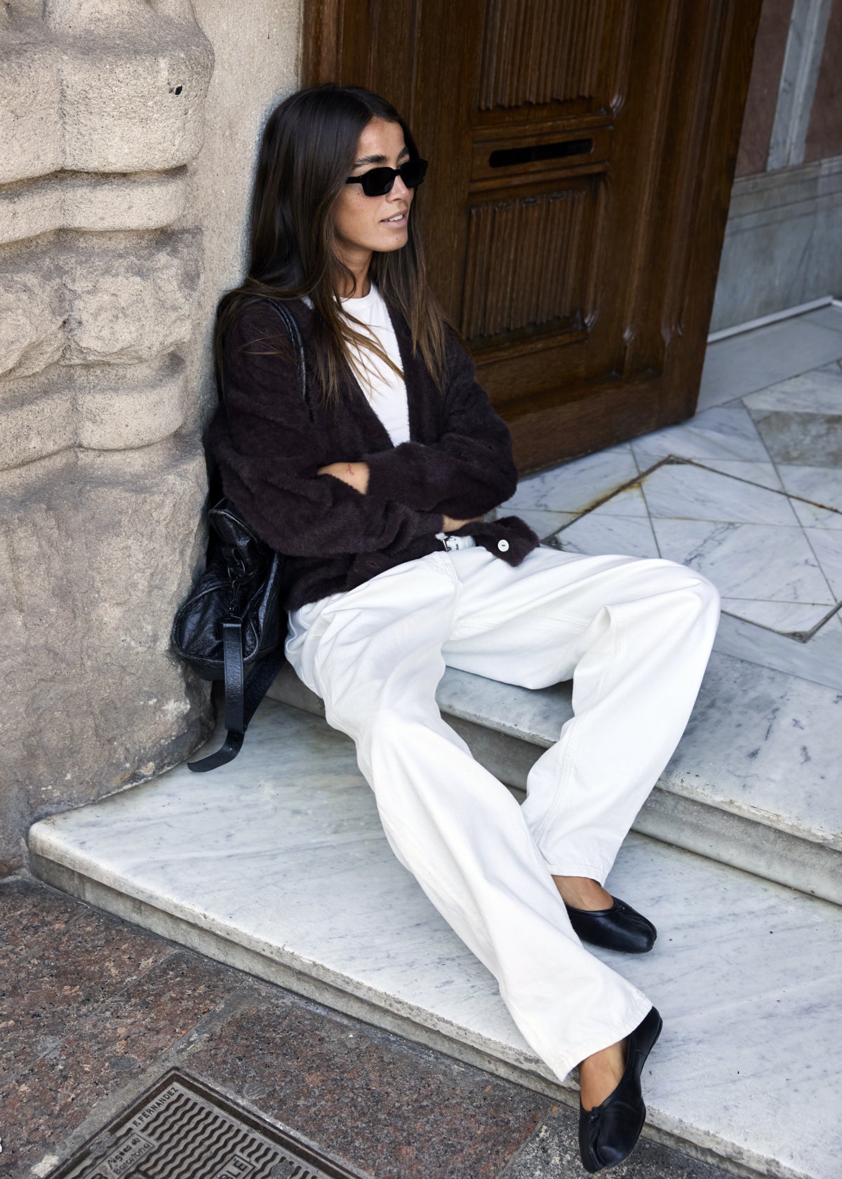 Brula Cardigan in Coffee Bean by Ichi