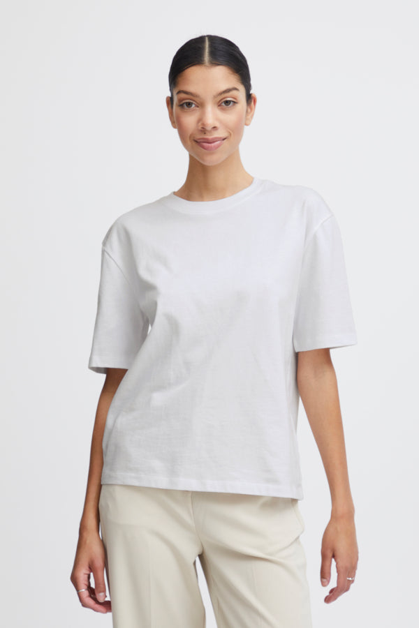 Classic White T-Shirt in Bright White by b.young