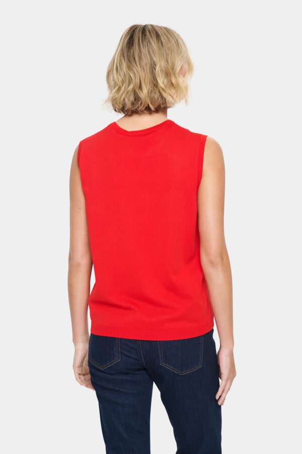 Mila Vest Top in Flame by Saint Tropez