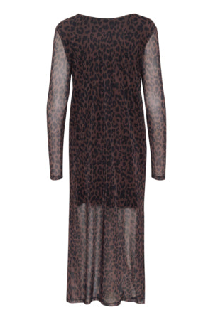 Chocolate Leopard Print Dress by Saint Tropez