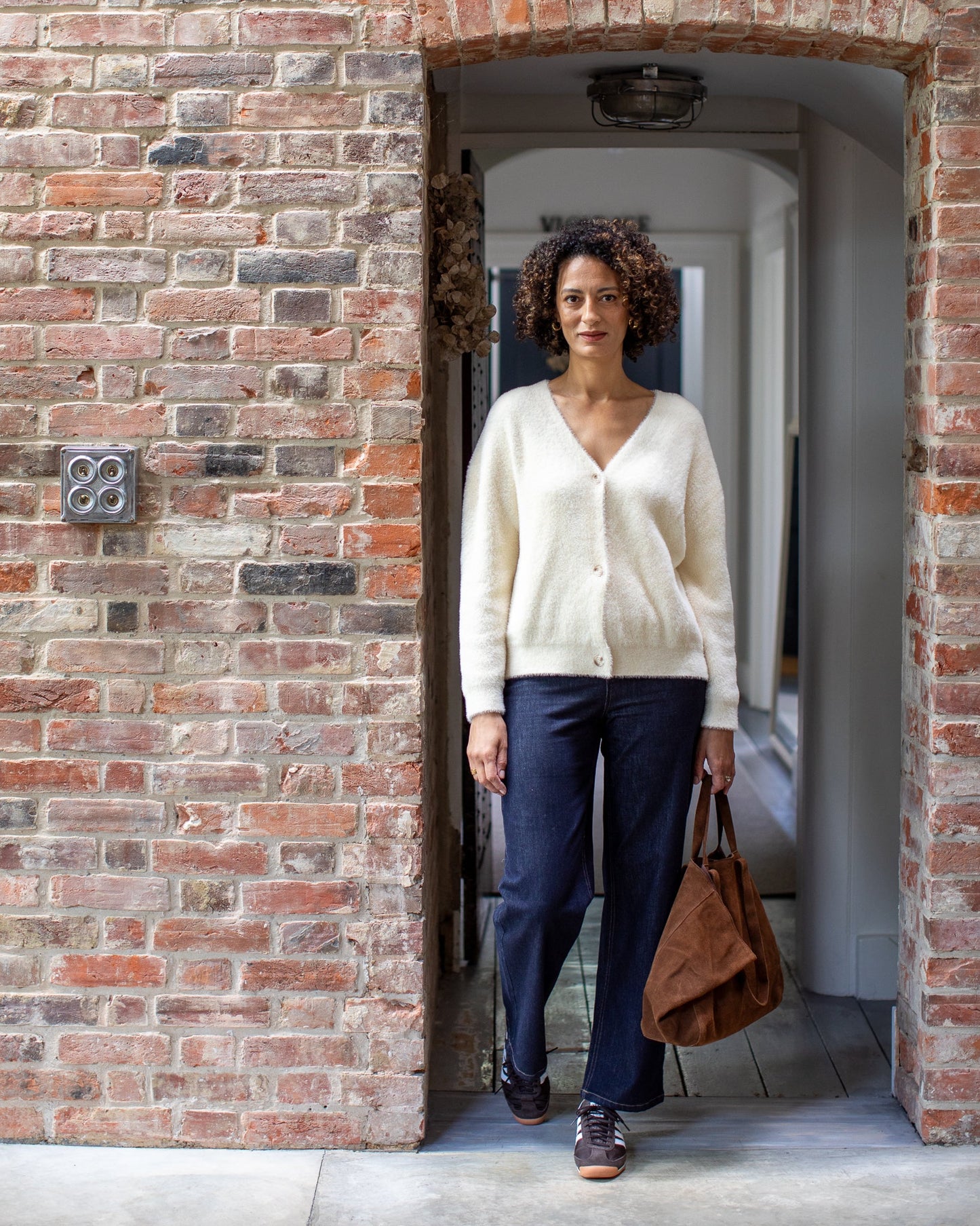 Liz Cardigan in Ivory by CHALK