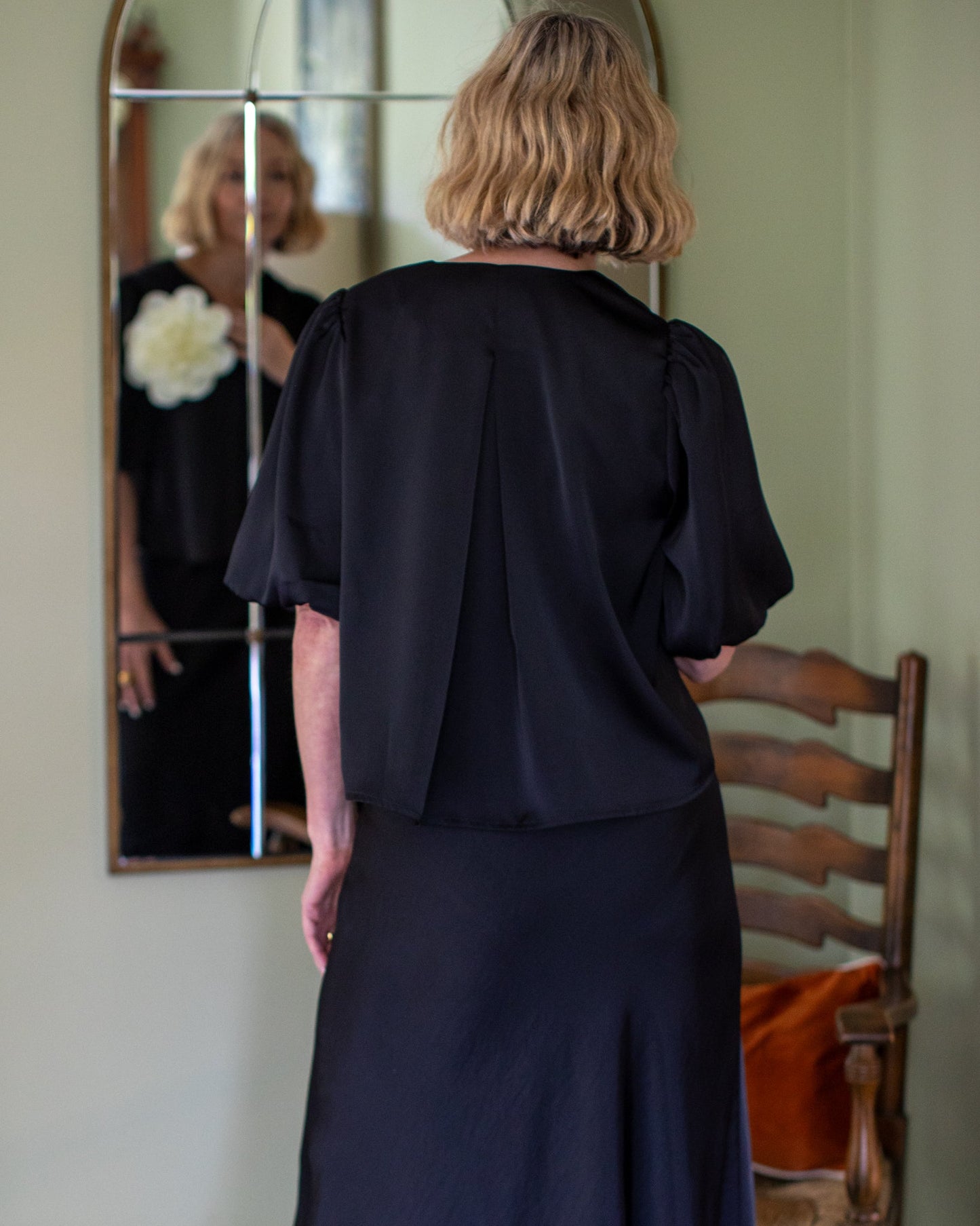 Porcha Top in Black by CHALK