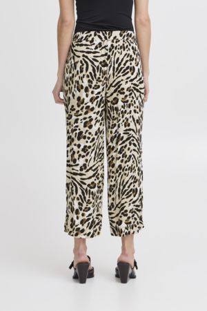 Marrakech Animal print cropped trousers by ICHI