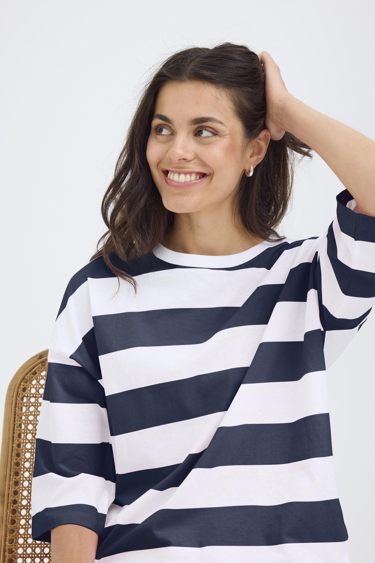 Milda Stripy Top by Fransa