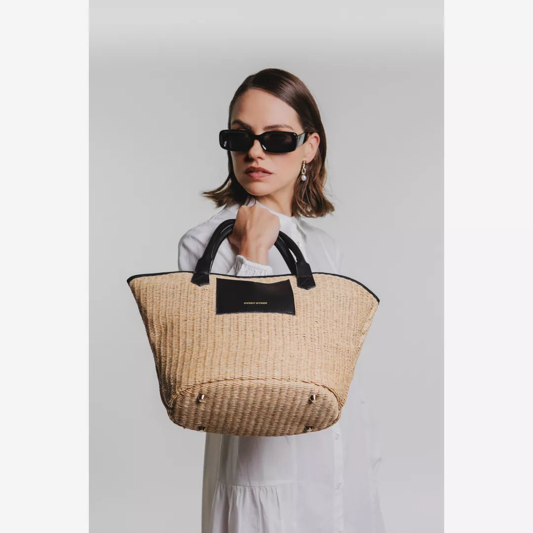 Large Tote Bag in Black by Every Other