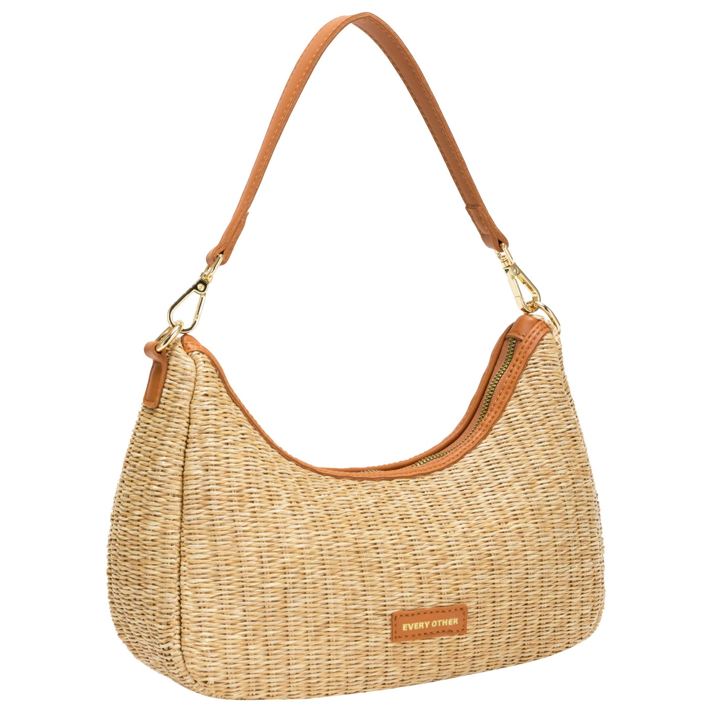 Soleil Rattan Shoulder/Crossbody Bag in Tan by Every Other