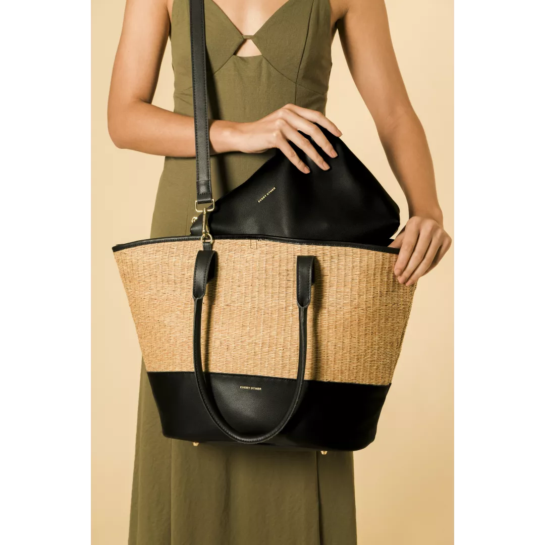Extra Large Tote Bag in Black by Every Other