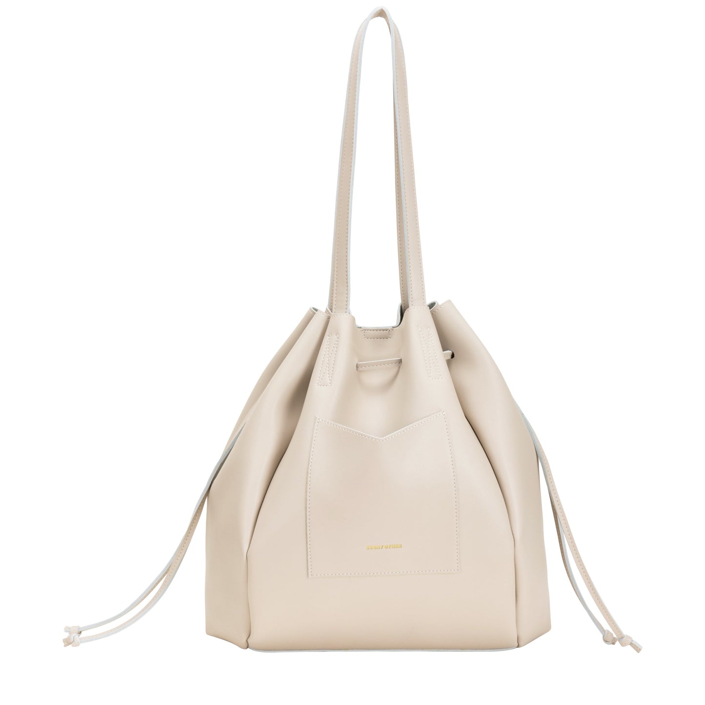Drawstring Tote Bag in Taupe by Every Other WAS £45 NOW £30