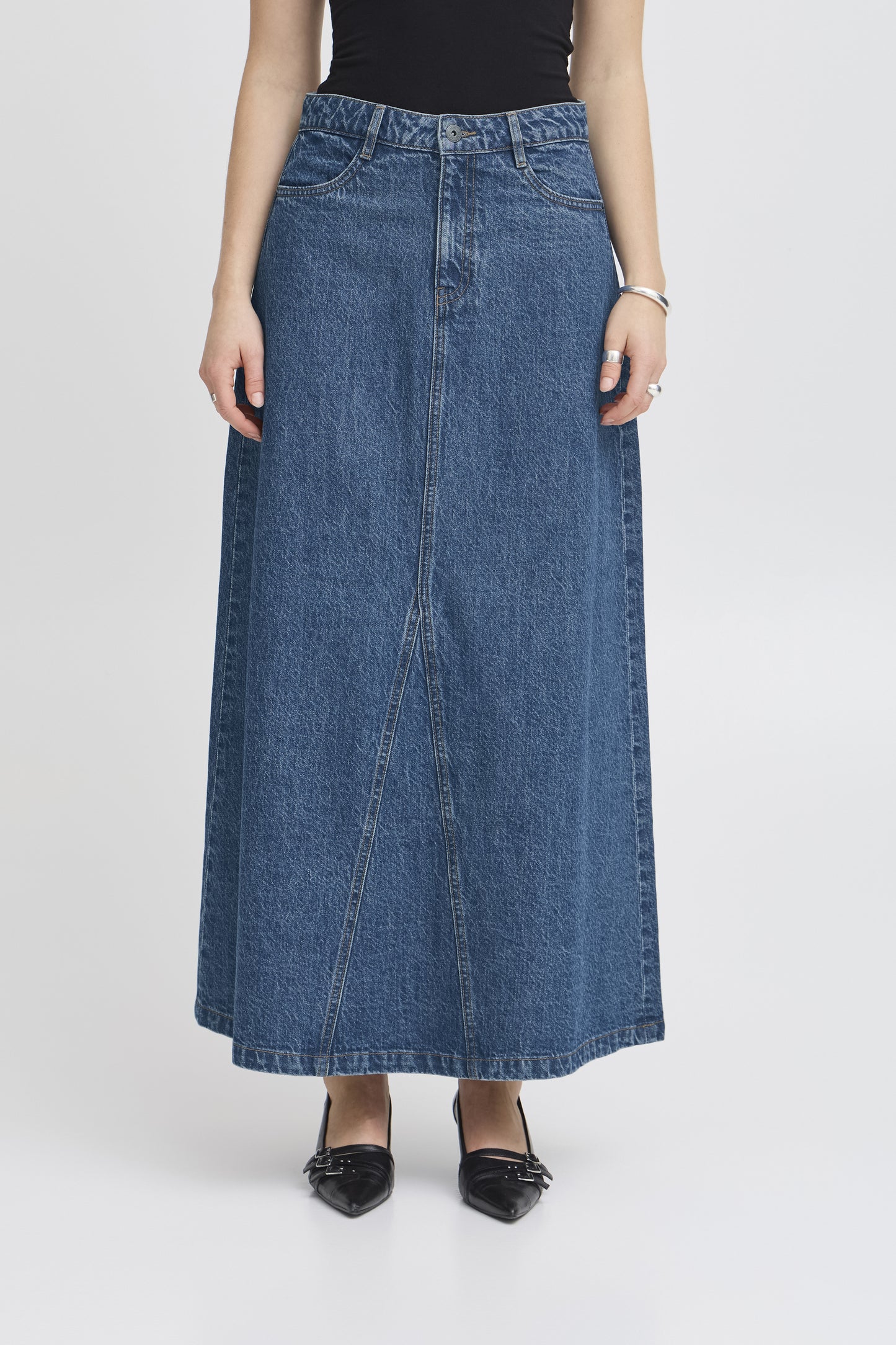 Maxi Demin Skirt by Ichi