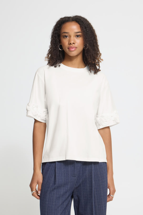 Rosanny Top in White by Ichi