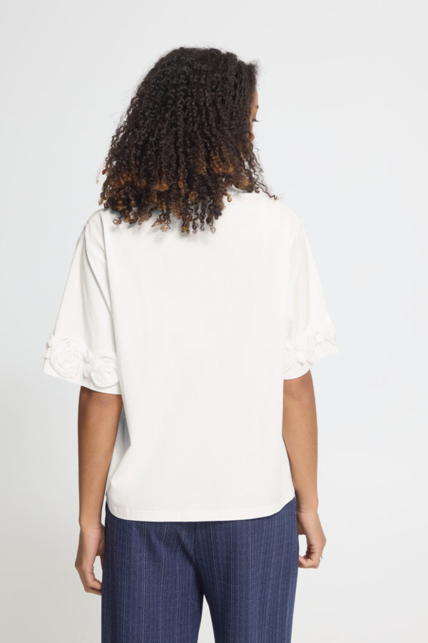Rosanny Top in White by Ichi