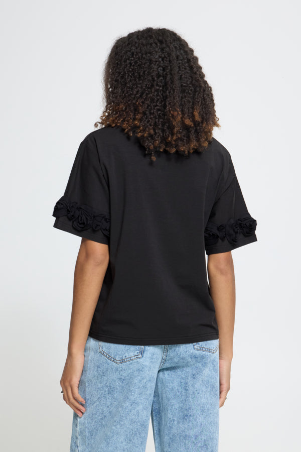 Rosanny Top in Black by Ichi