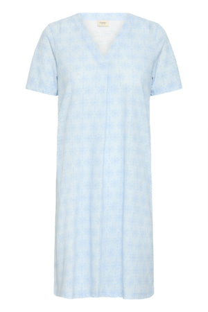 Sania Short Dress in Cashmere Blue by Fransa NOW £20