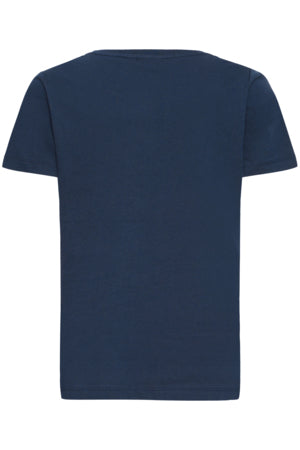 Juvia Bow Tee in Navy Blue by Fransa