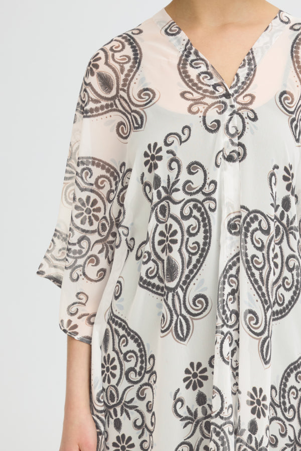 Black & White Print Kaftan by Fransa