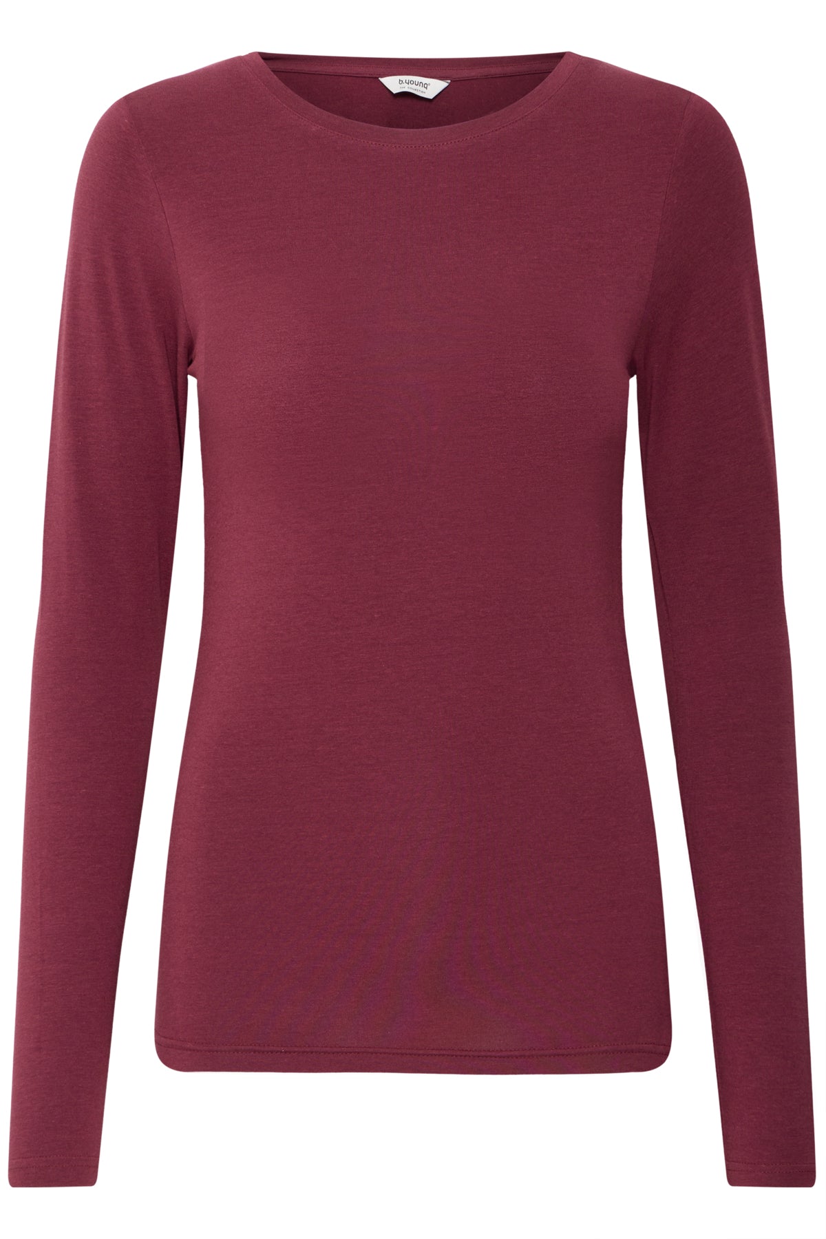 Long Sleeve Top in Burgundy by b.young