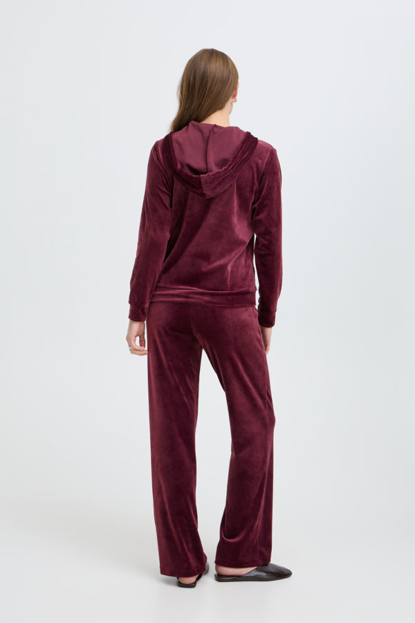 Mitza Velour Suit in Fig (Plum) by b.young