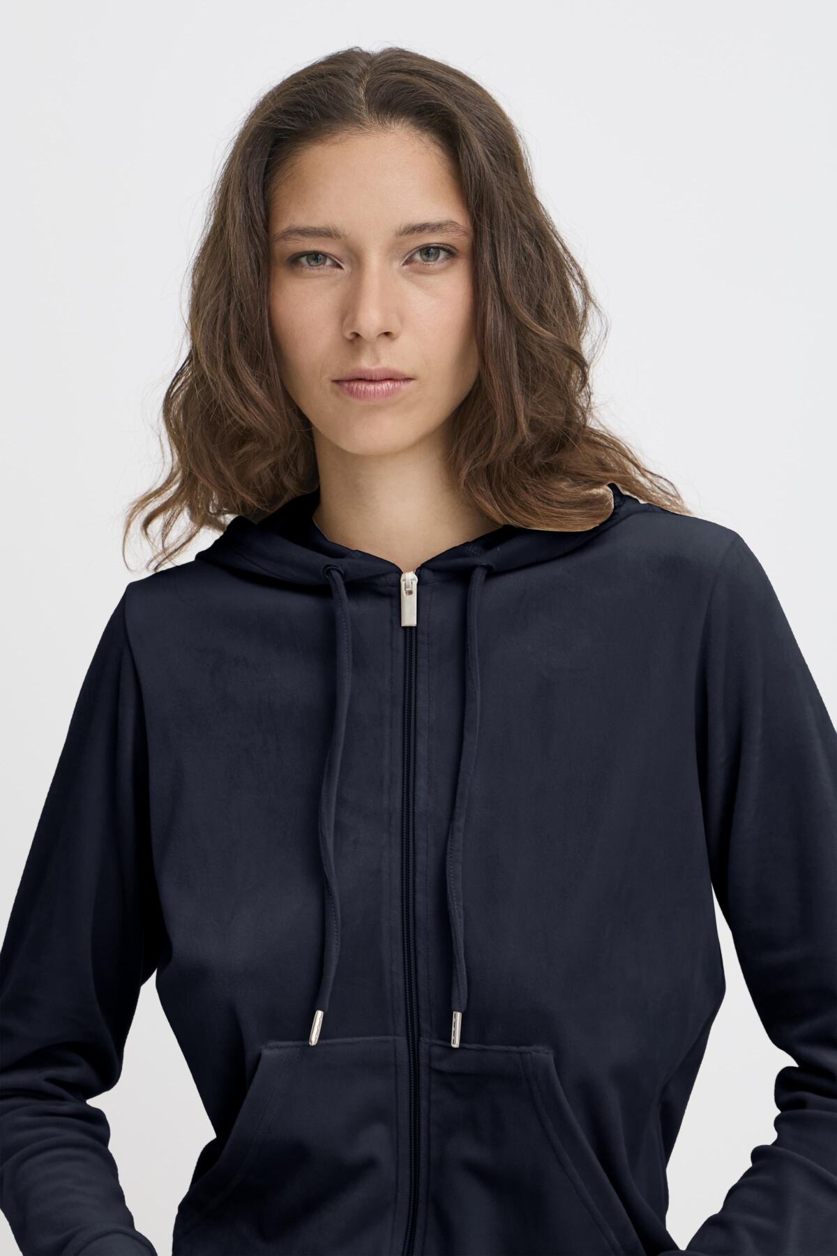 Mitza Velour Set in Night Navy by b.young
