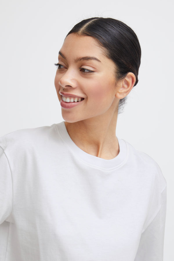 Classic White T-Shirt in Bright White by b.young