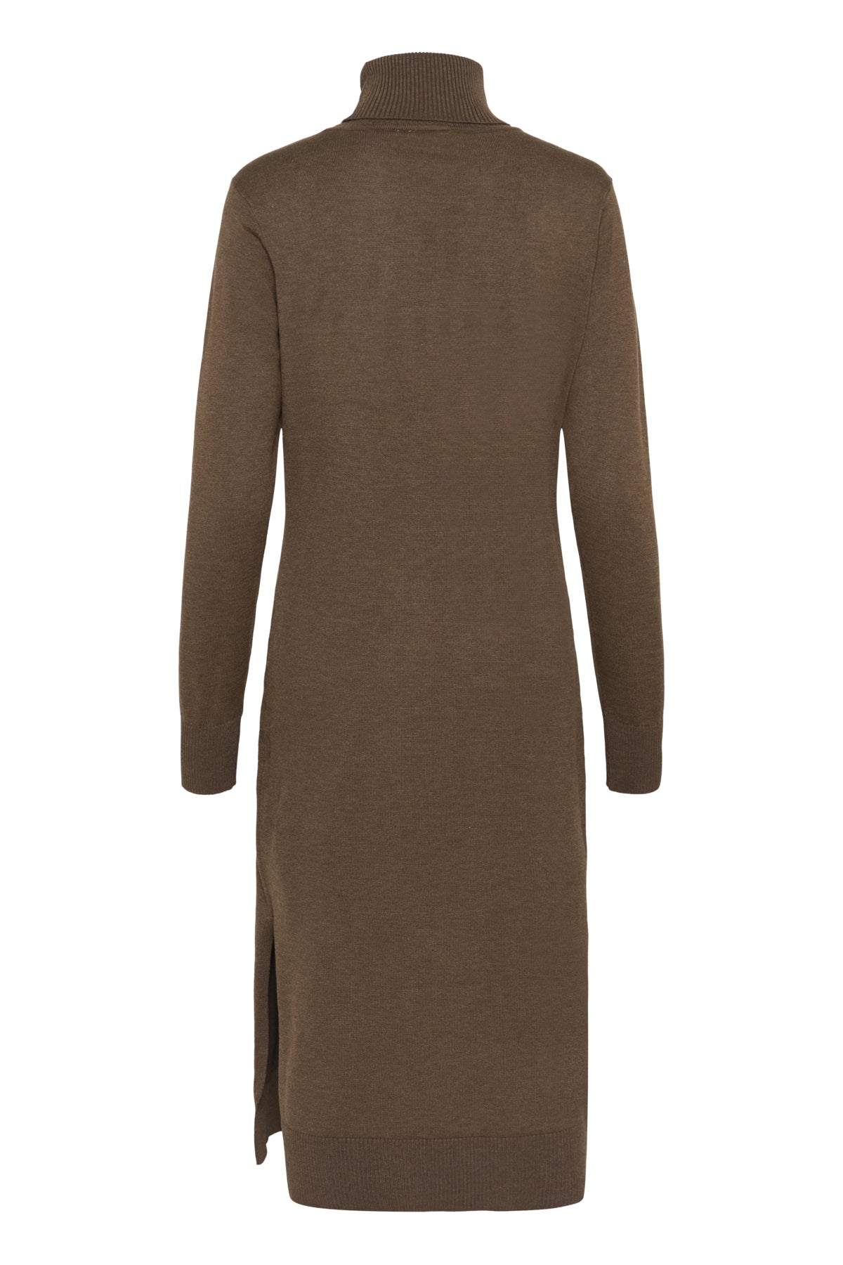 Mila Roll Neck Long Jumper Dress in Fudge by Saint Tropez