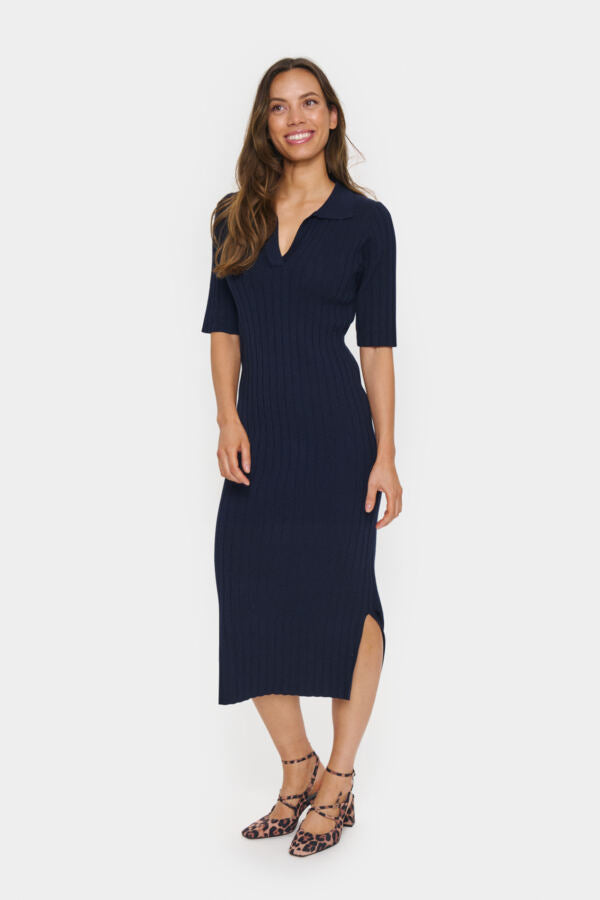 Juanna Navy Midi Dress by Saint Tropez