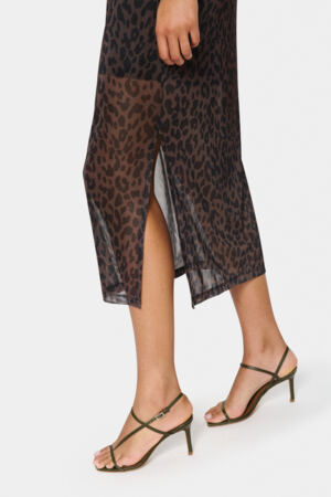 Chocolate Leopard Print Dress by Saint Tropez