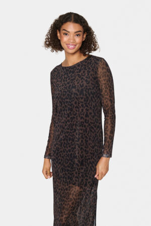 Chocolate Leopard Print Dress by Saint Tropez