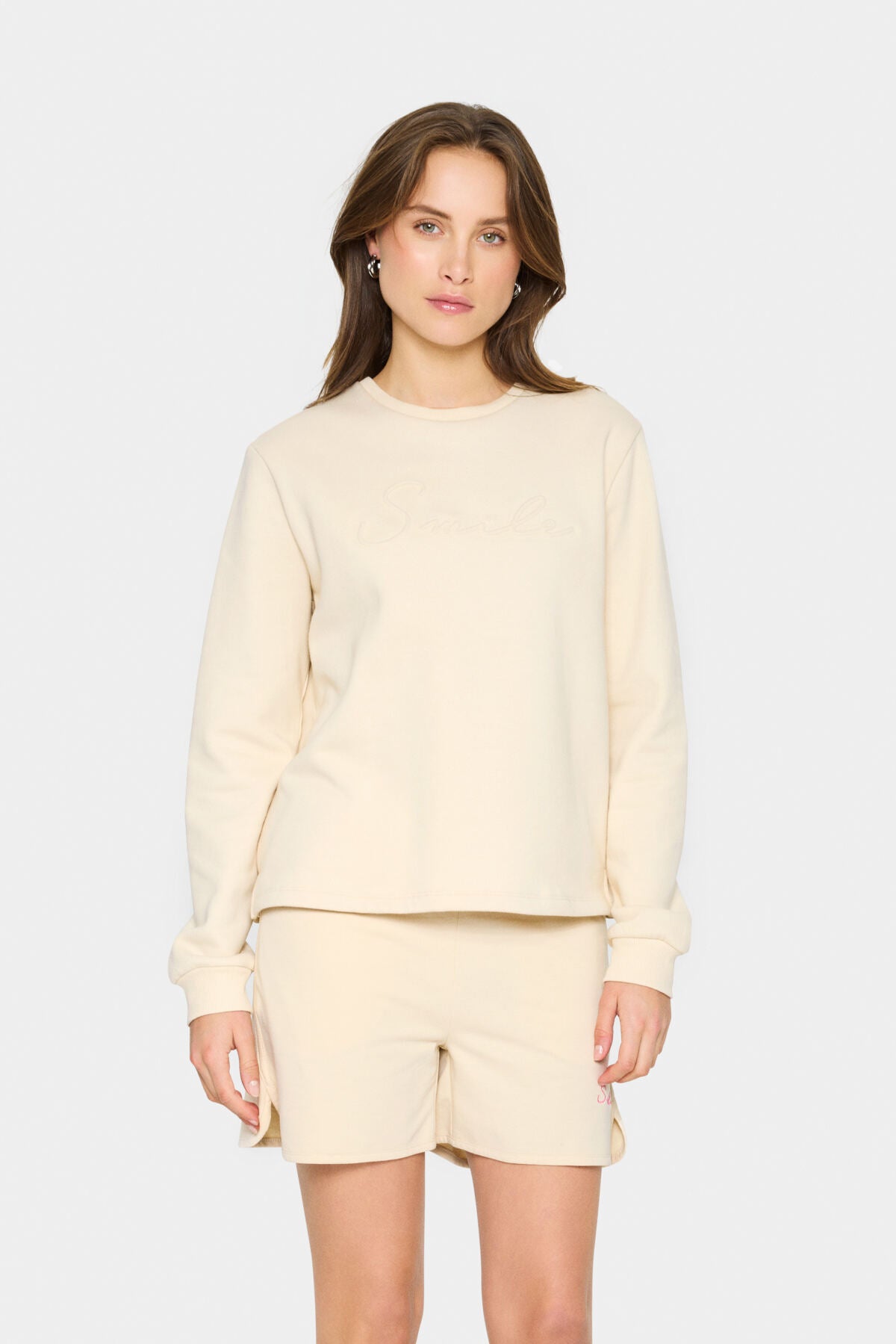 Lyona Sweatshirt in Cream by Saint Tropez