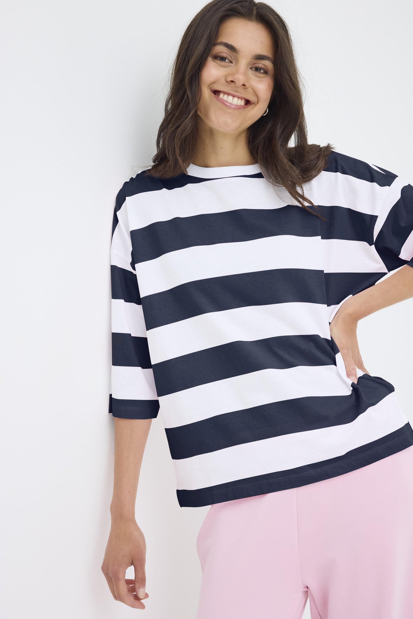 Milda Stripy Top by Fransa