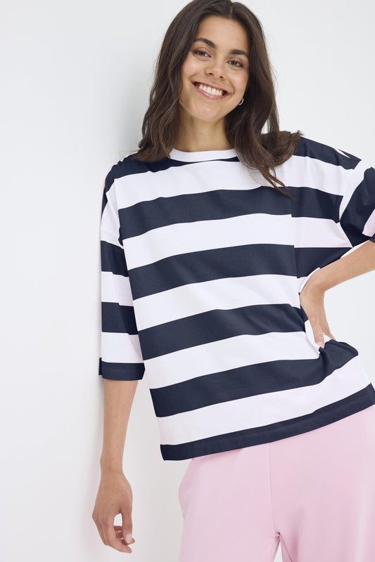 Milda Stripy Top by Fransa
