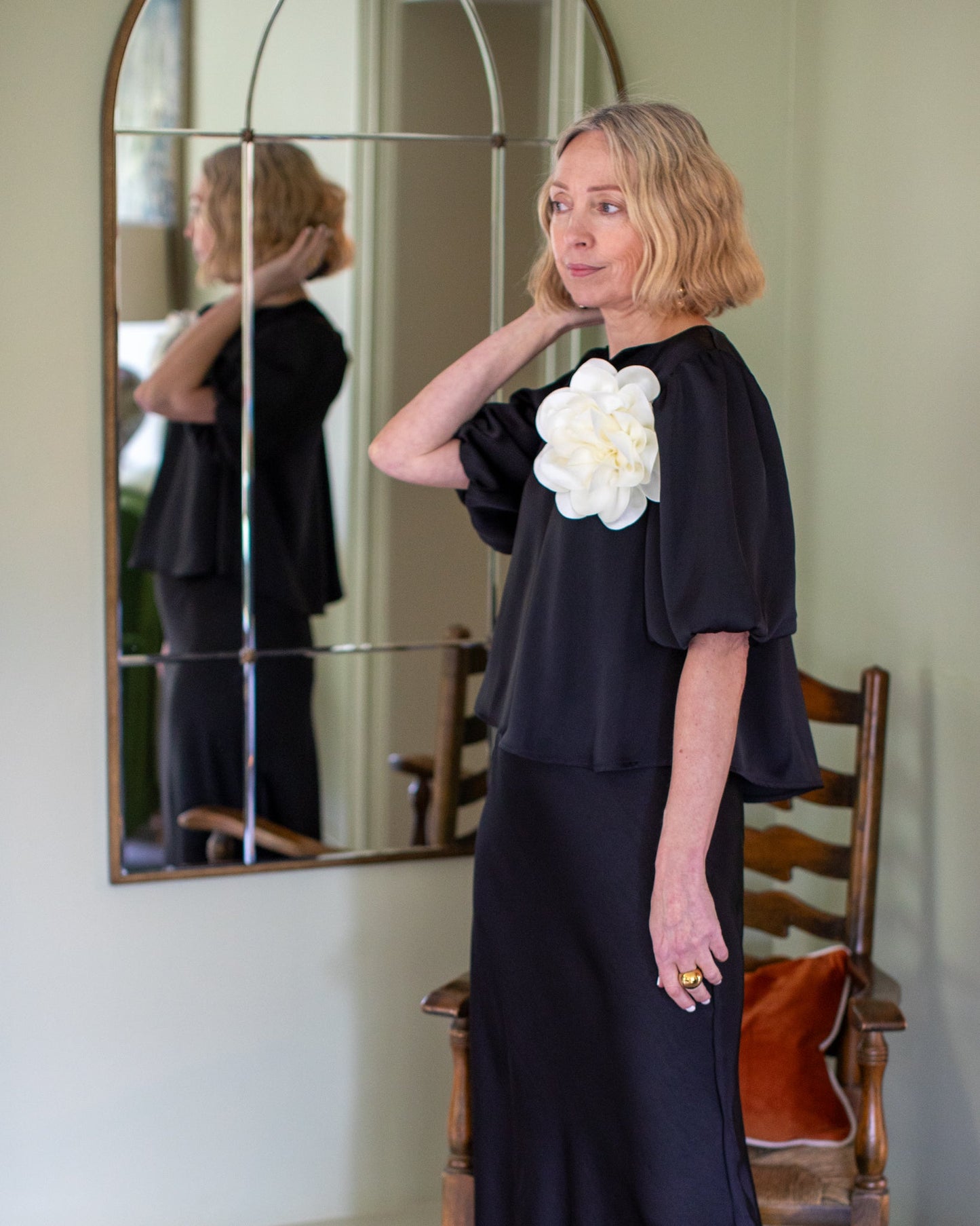 Porcha Top in Black by CHALK