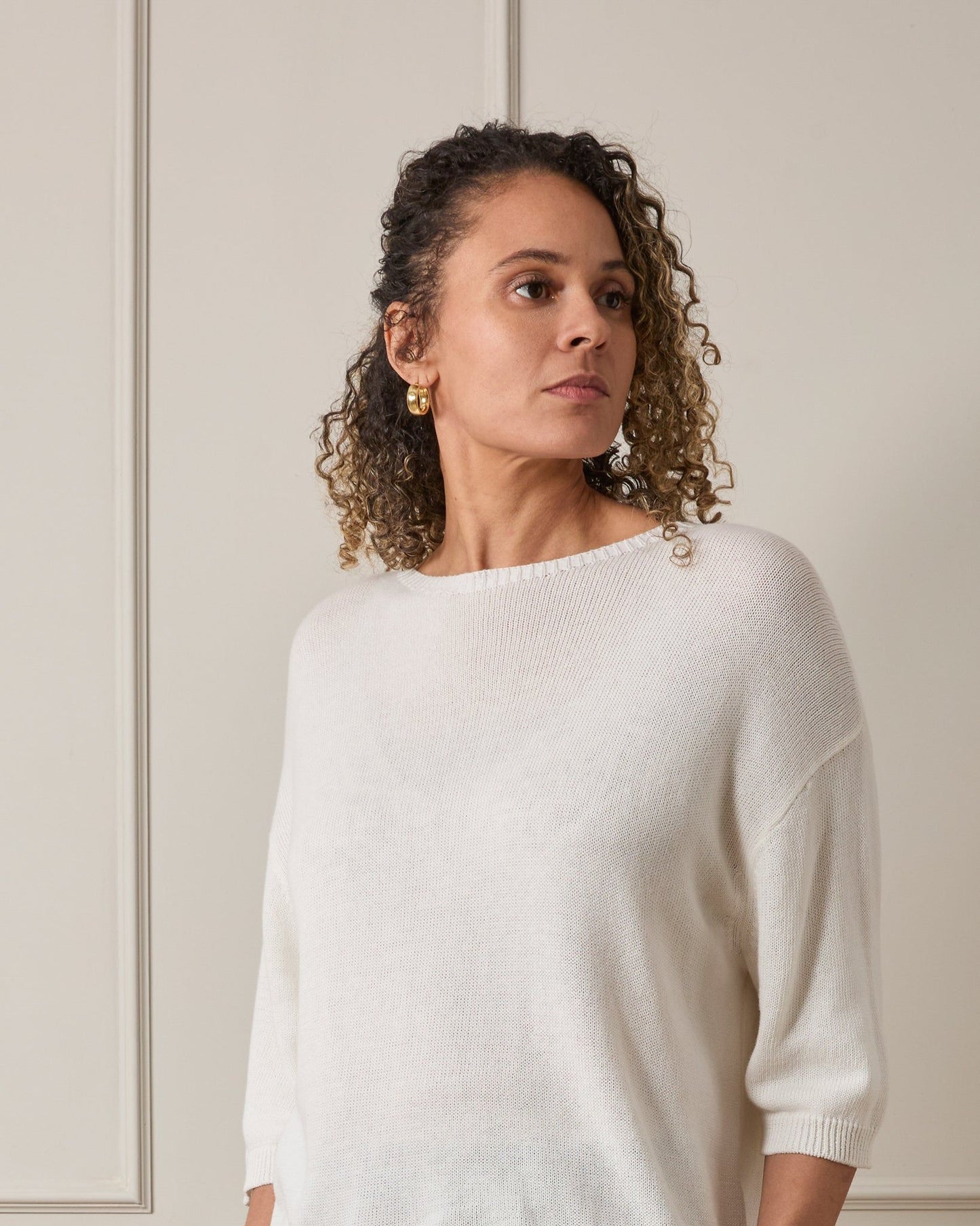 Morgan Top in Off White by CHALK