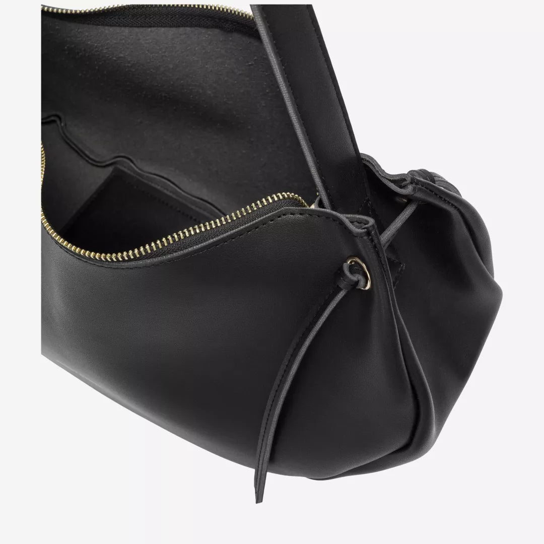 Tassel Slouch Shoulder Bag in Black by Every Other